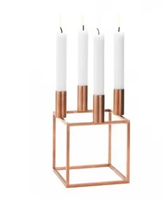 Support à bougies en métal contemporain, porte-bougie décoratif, centre de table pour la décoration intérieure - Product Image 6