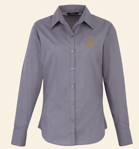 100 pièces Chemisier à col rabattu du Vietnam, manches longues, broderie personnalisée, texte/logo, uniforme de travail, vente en gros - Product Image 4