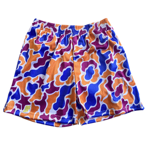 Shorts de basket-ball pour hommes en maille polyester de haute qualité, avec cordon de serrage, double couche, imprimés par sublimation, poches, motif camouflage. - Product Image 2