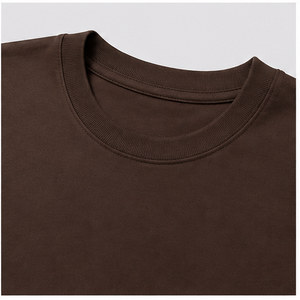 Camiseta de Manga Corta para Hombre, Cuello Redondo, Algodón Peinado Color Chocolate, Talla Grande, Personalizada, MTS-OVR-0029 - Product Image 5