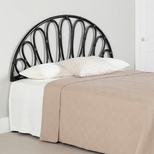 Tête de lit en rotin noir extra large, têtes de lit en canne durables, meubles de chambre à coucher à bas prix - Product Image 4