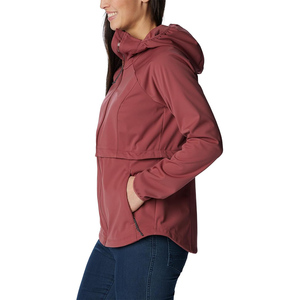 เสื้อแจ็คเก็ตกันน้ำสำหรับผู้หญิง OEM แบบ Soft Shell แขนยาว สีพื้น สำหรับฤดูหนาว - Product Image 2