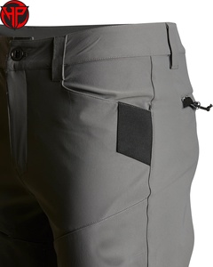 Pantalon de chasse gris imperméable imprimé, respirant, coupe-vent, cargo tactique pour activités de plein air, randonnée et usage estival - Product Image 3