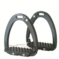 SPALL JP SPORTS Étriers d'équitation légers en acier inoxydable et aluminium, système d'absorption des chocs, repose-pieds antidérapants pour cheval