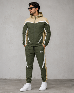Conjunto Deportivo de Verano para Hombre, Chaqueta Corta Ligera Informal con Capucha, Pantalones Cortos con Cordón, Estilo Urbano, 2 Piezas, Nailon - Product Image 1