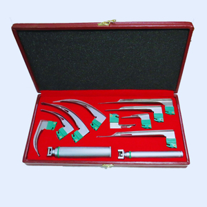 Ensemble de laryngoscope LED avec lames en acier inoxydable rechargeables, dispositif médical, laryngoscope métallique conventionnel - Product Image 4
