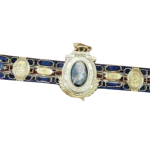 เข็มขัดแชมป์วินเทจ ดีไซน์ทองและน้ำเงินสุดพิเศษ รุ่นสะสมสำหรับนักสะสมมวยปล้ำ เข็มขัดแชมป์คุณภาพสูง - Product Image 2