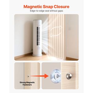 Puerta Plegable de Tela Opaca de 47 x 78 Pulgadas con Ganchos para Colgar, Divisor de Habitaciones Interior - Product Image 5