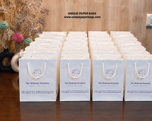 High Quality Luxury <b>Paper</b> Shopping Bags with Rope Handles for Makeup Studio Salon Skincare and Promotional Gift Packaging - Product Image 2