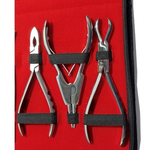 Professional Steel Manual Body Piercing Tools Kit 16 Pieces Septum Dermal Pennington Forceps Ring Pliers Tweezer Biopsy <b>Punch</b> - Product Image 2