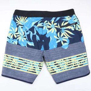 <b>Men's</b> Geometric Print Satin Quick Dry Mid Waist Drawstring Shorts with Pockets Casual Swim <b>Trunks</b> - Product Image 2