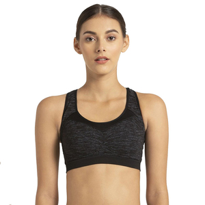 Women's High Support Halter Plaid Sports <b>Bras</b> for Yoga Running Breathable Nylon/Spandex Removable Cups Crew Neck <b>Plus</b> <b>Size</b> S-2XL - Product Image 3