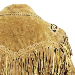 <b>Suede</b> Leather <b>Jacket</b> Custom Logo Men's Waterproof Sheep Skin Cowboy Inspired High Street Style Top <b>Suede</b> Leather <b>Jackets</b> - Product Image 5