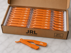 มีดโกนหนวดตรง JRL ทำจากสแตนเลสสีทอง คุณภาพสูง พร้อมบริการสกรีนโลโก้และบรรจุภัณฑ์สีตามสั่ง - Product Image 2