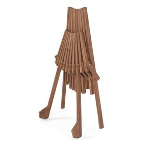 Sedia a Sdraio Pieghevole in Legno di Acacia a Basso Profilo, Ecologica, per Esterni, Balcone, Portico, Cortile, Patio, Prato, Giardino - Product Image 3