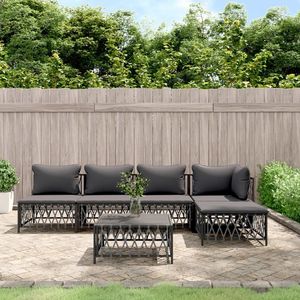 Set Lounge da Giardino Antracite - Product Image 1