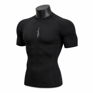 Camiseta de Compresión Personalizada para Hombre, Secado Rápido, Protección contra Rozaduras, Ropa Deportiva, Venta al Por Mayor OEM - Product Image 4