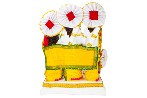 Handmade Marble Dust Ram Parivar <b>Statue</b> Traditional <b>Religious</b> Art Deco Figure Decor for Tabletop Display Diwali Wedding - Product Image 3