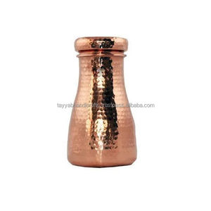 <b>Copper</b> <b>Bottle</b> at Unique Style Etching Designer Metal <b>Copper</b> <b>Water</b> <b>Bottle</b> With Advance Leak - Product Image 3