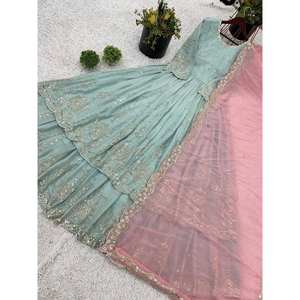 Hermosa Party Wear XL Top Bottom y Dupatta Set - Product Image 5