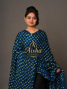 Pure Silk Indian Bandhani Dupatta In Traditional Look - Product Image 5