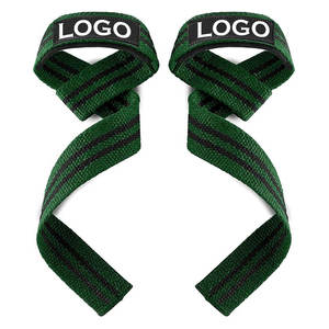 สายรัดข้อมือยกน้ำหนักแบบเบาแต่แข็งแรง ทนทาน บุด้วยผ้าฝ้ายและนีโอพรีน สำหรับออกกำลังกาย ยกน้ำหนัก ดึงน้ำหนัก ดีดลิฟท์ เหมาะสำหรับผู้ชาย - Product Image 3