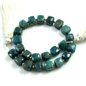 Perles de pierres précieuses d'apatite de qualité supérieure, forme coussin, briolette, en fil de 10 pouces pour la fabrication de colliers - Product Image 5