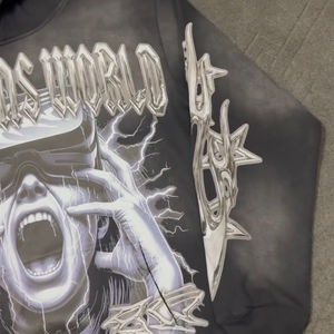 Sudadera con Capucha Personalizada OEM, Estilo Casual Urbano, Tema de Banda de Rock, Efecto Deslavado al Sol, Impresión Digital para Hombre - Product Image 3