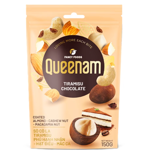 ช็อกโกแลตดรากีส่งตรงจากโรงงาน ขายส่งแบบ OEM/ODM ฮาลาล ทีรามิสุเคลือบช็อกโกแลต อัลมอนด์ เม็ดมะม่วงหิมพานต์ แมคคาเดเมีย นัท 150 กรัม - Product Image 1