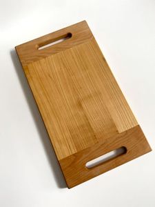 Planche à découper en bois faite à la main avec une finition lisse, planche à découper de cuisine durable pour fruits, légumes, viande et aliments quotidiens - Product Image 1