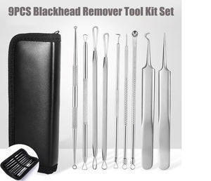 Juego de herramientas extractoras de acné facial, kit de eliminación de puntos negros, herramientas limpiadoras de poros de acero inoxidable, kit removedor de puntos negros - Product Image 5