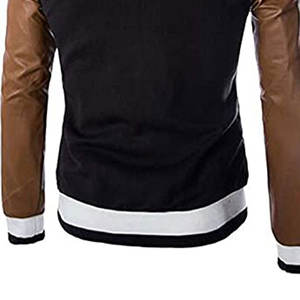 Nouvelles vestes universitaires décontractées en toile style streetwear, col montant, logo personnalisable, vente en gros, tenues chaudes et élégantes à superposer - Product Image 6