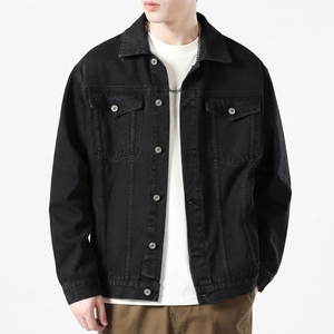 <b>Men</b> <b>Denim</b> <b>Jacket</b> Classic Button Front Trucker Coat with Durable Cotton Fabric Chest Pockets Long Sleeves Casual <b>Denim</b> <b>jacket</b> - Product Image 6