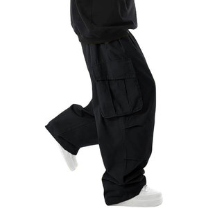 Pantalones Cargo de Diseño Clásico Solid Trader, con Bolsillos Utilitarios, Tela Ligera y Transpirable, Estilo Urbano Moderno y Elegante - Product Image 2