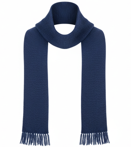 Écharpe tricotée unisexe anti-humidité - Cache-cou d'hiver actif - Tricot doux haute performance avec logo personnalisé - Product Image 1