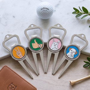 Herramienta de Reparación de Divots de Golf de Metal con Logotipo Personalizado - Product Image 1
