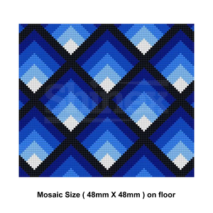 Carreaux de piscine sophistiqués à motifs inspirés des designers, motifs vifs et solides, antidérapants, résistants aux acides, antibactériens, pour écoles - Product Image 2