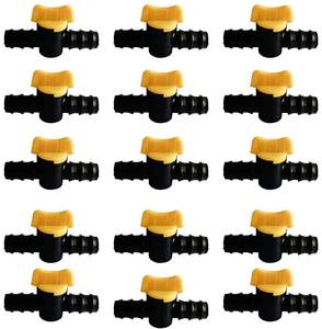 Conector Adaptador de Manguera de 1 Pulgada, Válvula Lateral de Goteo de PP Negro para Sistema de Suministro de Agua en Granjas, Invernaderos, Céspedes y Jardines - Product Image 3