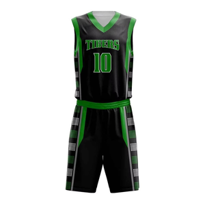 Ensemble de maillots de basket-ball personnalisés OEM ODM de haute qualité, respirant, 100% polyester, séchage rapide, pour l'été - Product Image 1