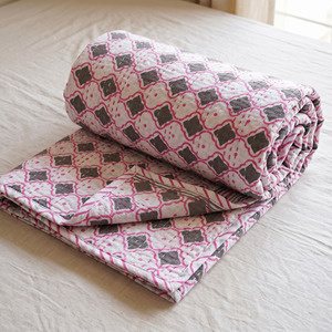 Modern Printed Cotton Quilt Handmade Reversible <b>Bedspread</b> All Season Home Decor - Product Image 1