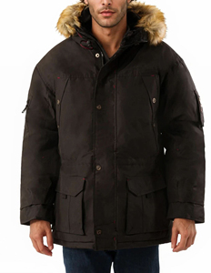 Chaqueta de Invierno Larga con Capucha Impermeable para Hombre, de Alta Calidad y Diseño Moderno, con Opción Reversible y Tallas Grandes - Product Image 5