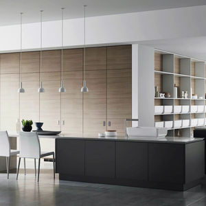 Ensemble d'armoires de cuisine modernes en bois blanc sur mesure JY Project, armoire de garde-manger modulaire, îlot, prêt à assembler, utilisation hôtelière de luxe - Product Image 2