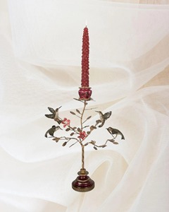 Magnifique support de bougie décoratif avec motif d'oiseaux et de feuilles, élégant pour la maison, les villas, les halls d'hôtel et les cadeaux. - Product Image 2