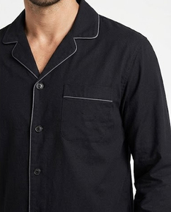 <b>Men's</b> 100% Cotton Long Sleeve <b>Pajama</b> <b>Set</b> Sleepwear With Pocket Long Sleeve Sleeping Home Loungewear <b>Pajama</b> <b>Set</b> <b>Mens</b> - Product Image 3