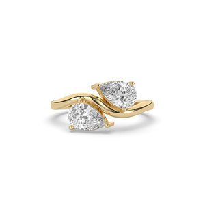 0.7 Ct Lab Diamond <b>Ring</b> Pear Brilliant Cut 925 Sterling Silver Unique Style <b>Thin</b> Band Lightweight Promise <b>Ring</b> Sustainable Stone - Product Image 6