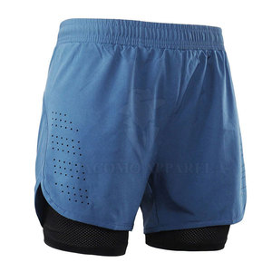 Factory Made Comfortable Regular Fit <b>Men</b> Awrah <b>Shorts</b> With Elastic Waist Long Design <b>For</b> Walking Training And Casual Wear - Product Image 3