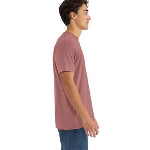 T-shirt CVC à col ras du cou pour homme, coupe ajustée de qualité supérieure (N6210) – Vêtements de marque en gros, couleur unie, coupe classique - Product Image 3