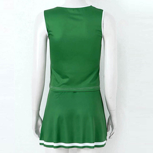 Nouveaux ensembles d'uniformes de pom-pom girls personnalisés de haute qualité à impression numérique pour bébés et tout-petits, vert et blanc, GAPE SPORTS 320g Direct - Product Image 3
