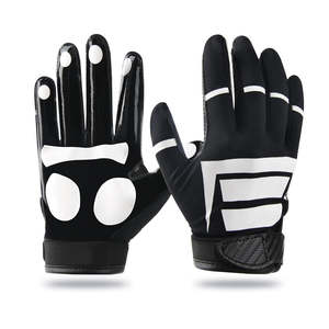 Guantes de Fútbol Americano de Látex de Alta Calidad, Logotipo Personalizado, Palma Adhesiva, Transpirables, Impermeables, Antideslizantes, Ligeros, Dedos Completos - Product Image 1