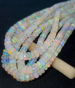 Cuentas de Ópalo Natural para la Fabricación de Joyas, Piedras Preciosas de 6mm, 7mm, 8mm, Multicolor, Hilos de 14 Pulgadas, Personalizables, Servicio de Muestras de Gemas AK - Product Image 1